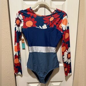 NWT Seea Hermosa One Piece Swim Surf Rashguard Suit , size M